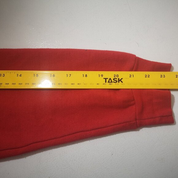 Happy Holidays Ladies Size Large Red Fleece Lined Long Sleeve Sweatshirt - Picture 8 of 10